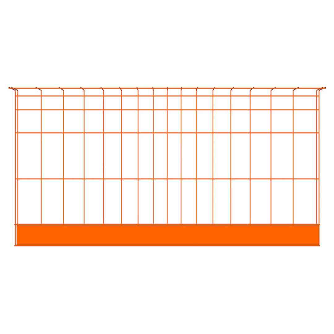 Barrière Orange 2200 mm Protection Collective Chantier