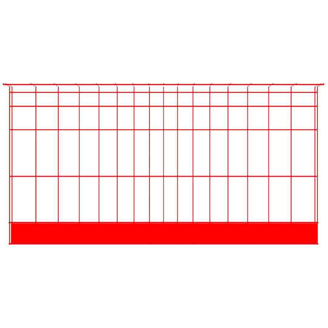 Barrière Rouge 2200 mm Protection Collective Chantier