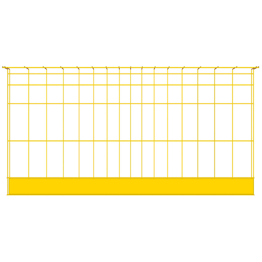 Barrière Bauma 2200 mm jaune