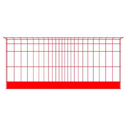 Barrière Bauma 2500 mm rouge