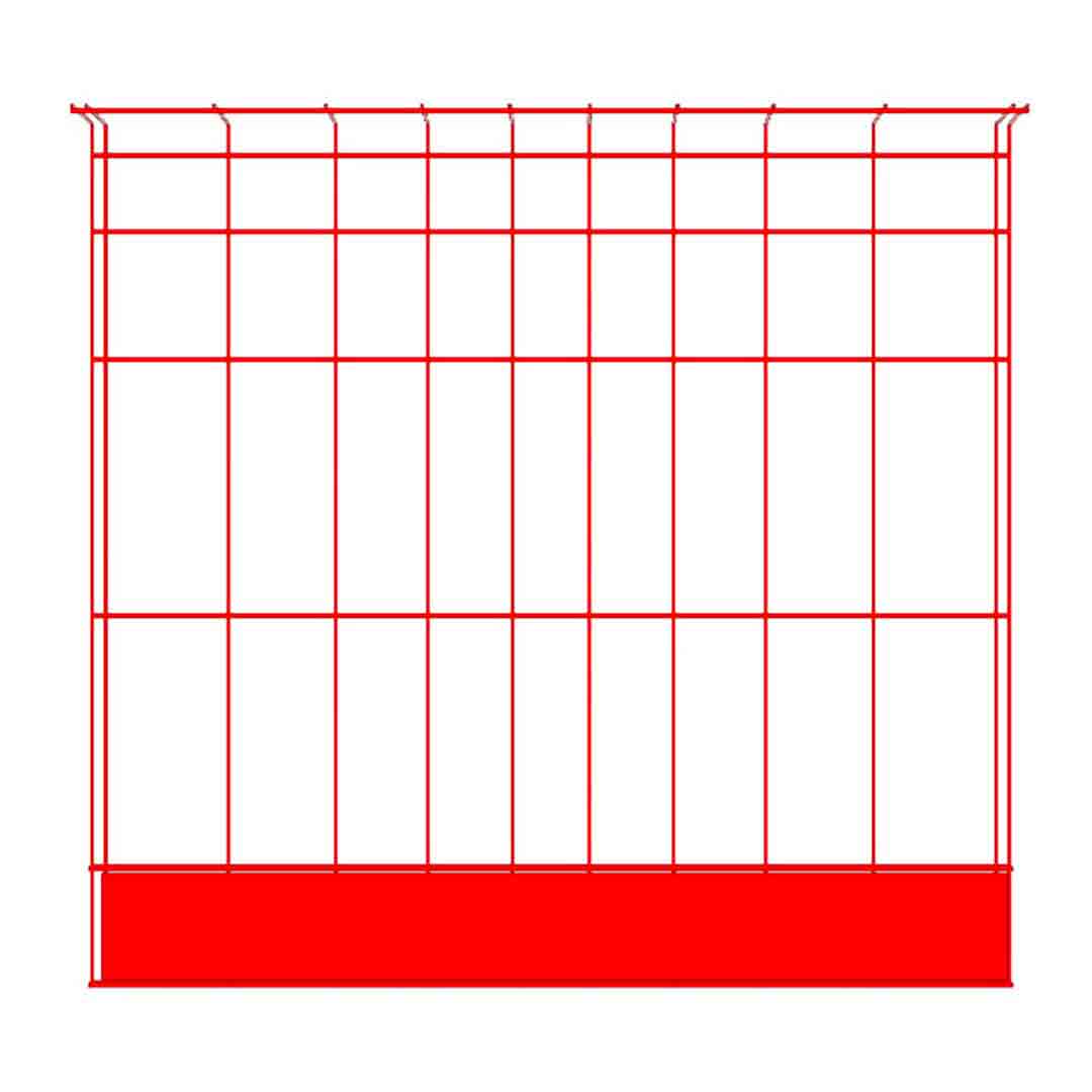 Barrière de Sécurité Rouge 1200 mm Protection Collective