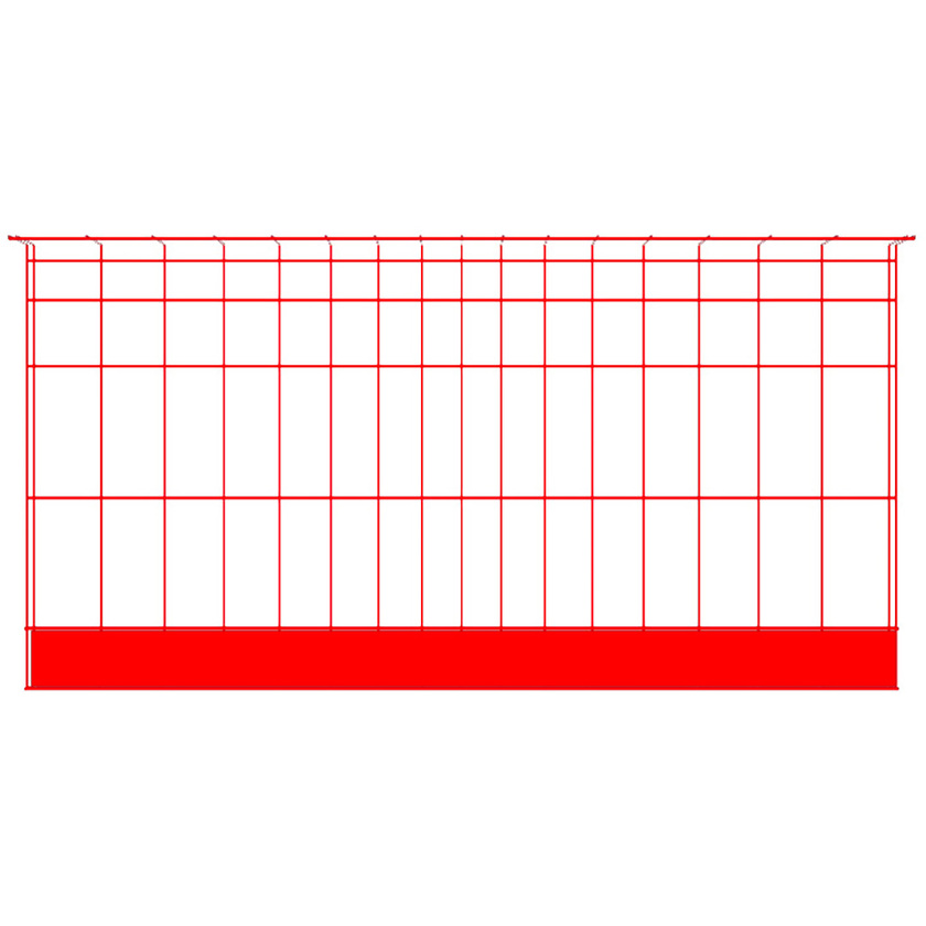 Barrière Bauma 2200 mm rouge