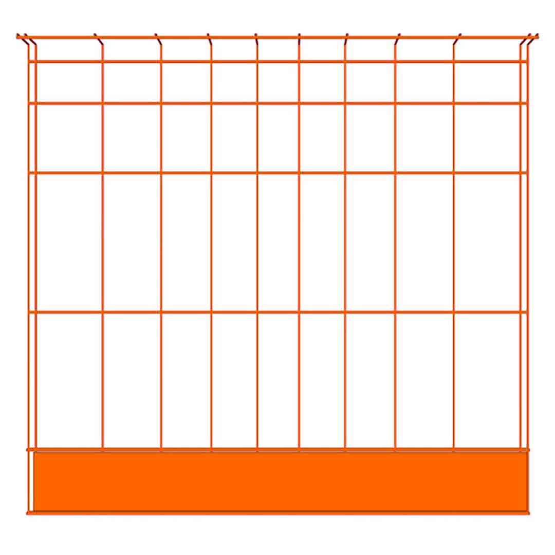 Barrière de Sécurité Orange 1200 mm Protection Collective
