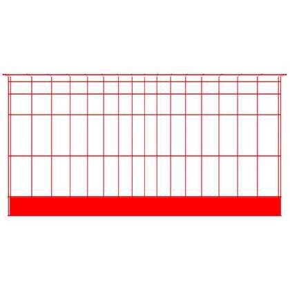 Barrière Bauma 2200 mm rouge