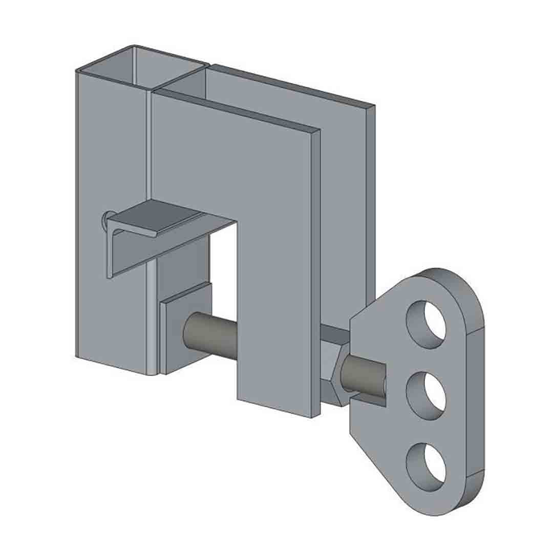 Fixation palplanche pour Garde-corps Chantier