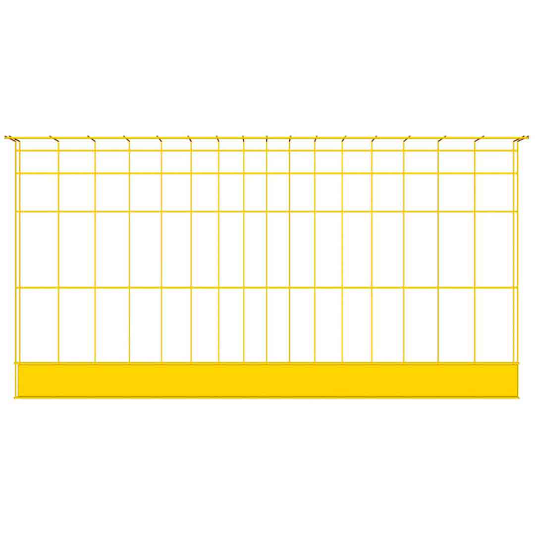 Barrière Jaune 2200 mm Protection Collective Chantier