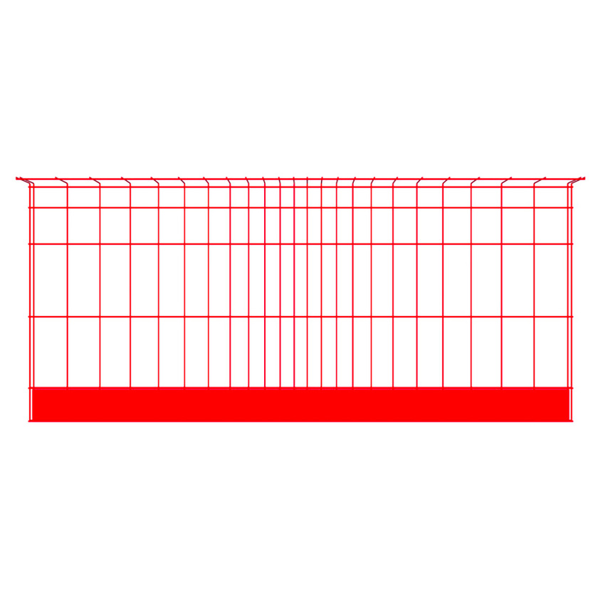 Barrière Bauma 2500 mm rouge