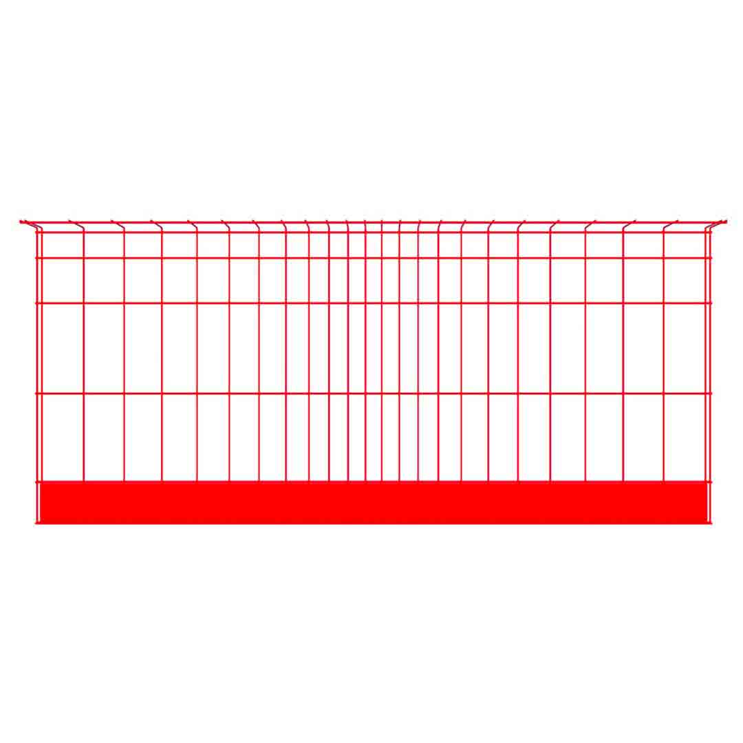 Barrière de Sécurité Rouge Bauma 2,50 m
