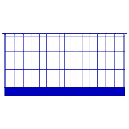 Barrière Bauma 2200 mm bleue