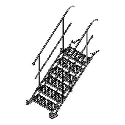 Escalier-Passerelle 6 marches - 1,60 m