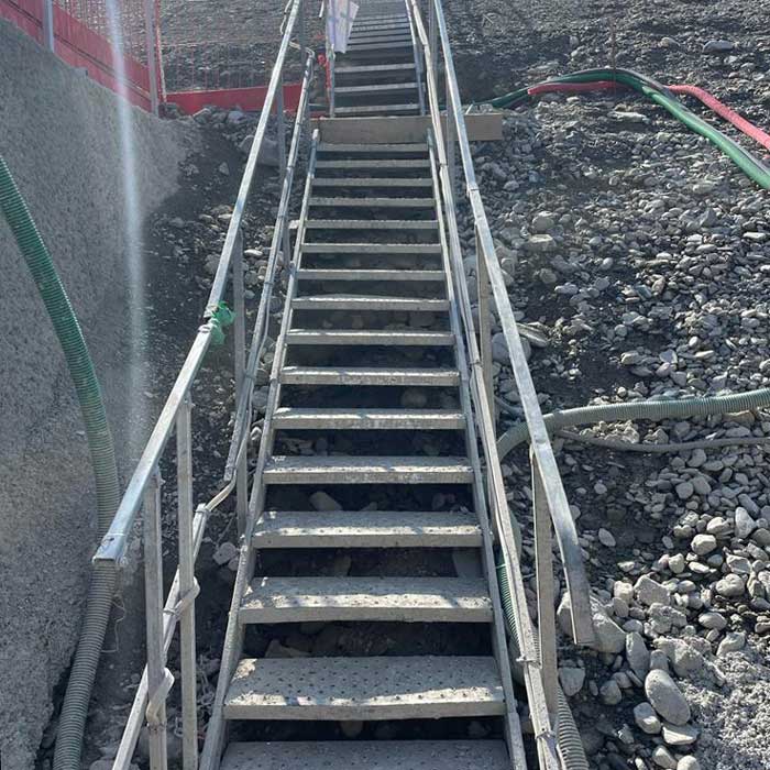 Escalier de Chantier 18 Marches Accès Largeur 1 m