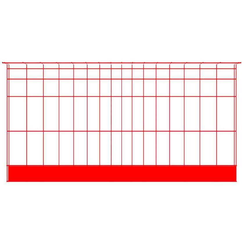 Barrière Bauma 2200 mm rouge